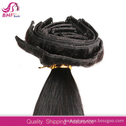 double drawn remy hair extensions clip in
